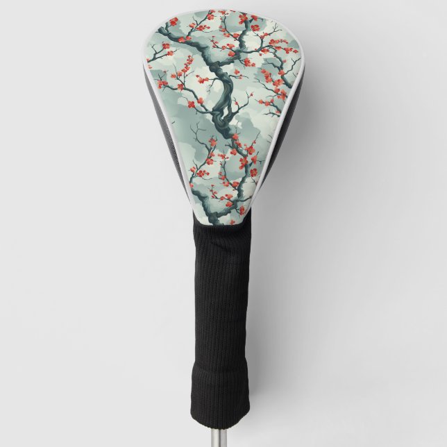 Elegant Cherry Blossom Seamless Pattern (7) Golf Head Cover (Front)