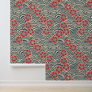 Elegant Cherry Blossom Seamless Pattern (8) Wallpaper