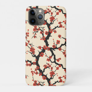 Elegant Cherry Blossom Seamless Pattern iPhone 11 Pro Case