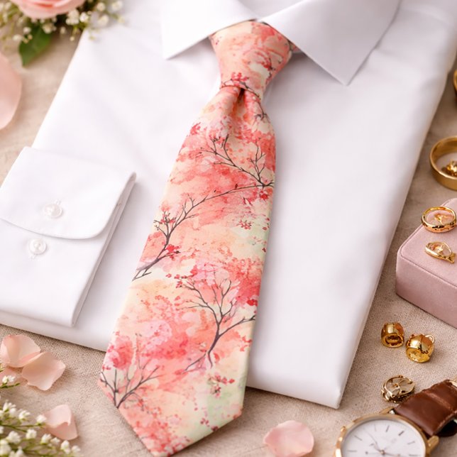 Elegant Cherry Blossom Tie (Creator Uploaded)
