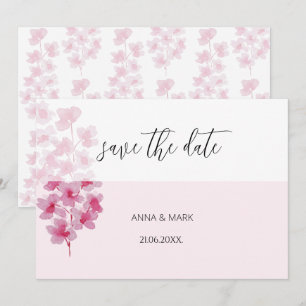 Elegant Cherry Blossoms Watercolor Hand-painted