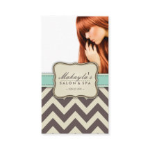 Elegant Chevron Modern Brown, Green and Beige