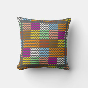 Elegant Chevron Modern Zigzag 4 Cushion