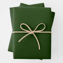 Elegant Chevron Zigzag Dark Forest Green Christmas