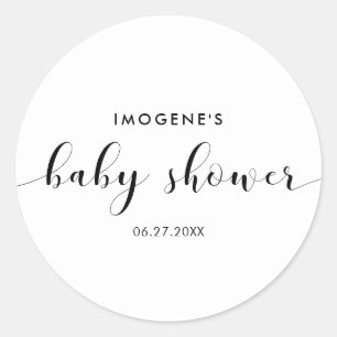 Elegant chic Baby shower envelope seal