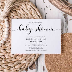 Elegant chic Baby shower Invitation