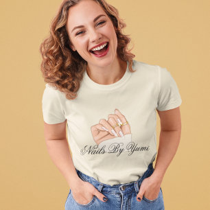 Elegant Chic Beauty Salon Nail Artist Manicurist  T-Shirt