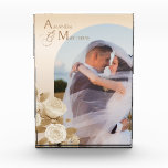 Elegant Chic Beige Photo Block<br><div class="desc">Chic modern design.</div>