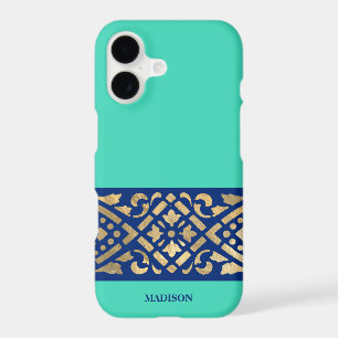 Elegant Chic Biscay Mint Green Blue Gold Custom