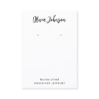 Elegant Chic Black White Jewellery Earring Display