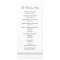 Elegant Chic Black White Monogram Wedding Program