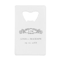 Elegant & Chic botanical crest monogram wedding