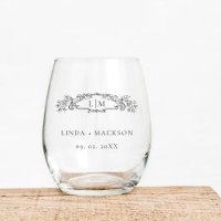 Elegant & Chic botanical crest monogram wedding