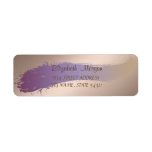 Elegant Chic ,Brush Stroke Address Label
