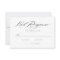 Elegant Chic Calligraphy Wedding RSVP Card