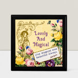 Elegant Chic Custom Gifts for 21 Year Old Female Gift Box<br><div class="desc">Experience the enchantment of our Vintage Fairy Flowers design,  featuring a beautiful floral motif and a whimsical fairy. Customise your message,  greeting,  and name to create a one-of-a-kind decor piece. Perfect for adding magic to your home.</div>