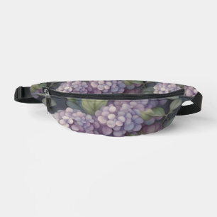 Elegant chic dusty purple boho watercolor floral bum bags