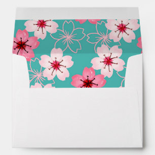 Elegant chic  floral Cherry Blossom pattern Envelope