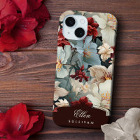 Elegant Chic Floral with Custom Name/Monogram
