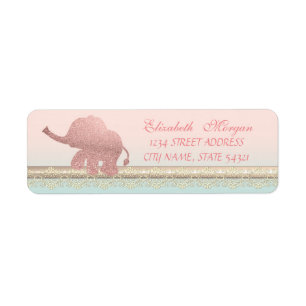 Elegant  Chic Girly Cute Lace, Glitter  Elephant