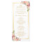 Elegant Chic Gold Frame Floral Wedding Program