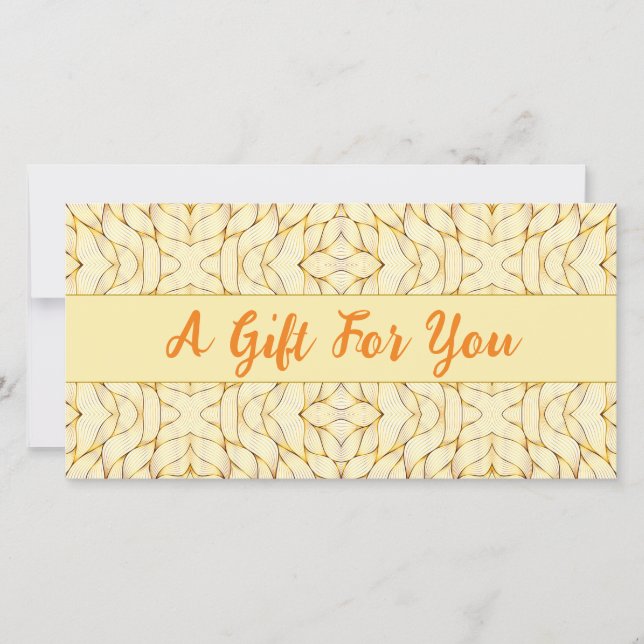Elegant Chic Gold Gift Certificate (Simple Luxury) (Front)