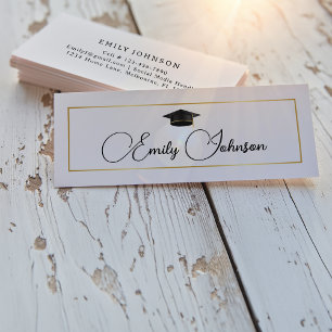 Elegant Chic Gold Graduate and Networking Calling Card