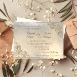 Elegant Chic Gold Hearts Wedding Invitation<br><div class="desc">Elegant chic  wedding invitation.</div>