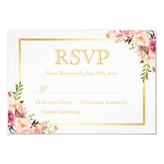 wedding rsvp cards examples