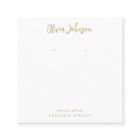 Elegant Chic Gold White Jewellery Earring Display
