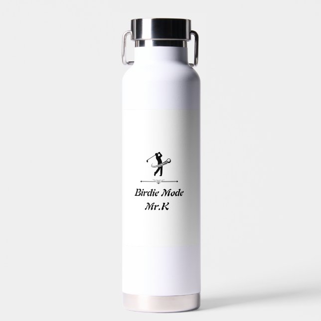 Elegant Chic Golf water bottle gift 2026  (Front)