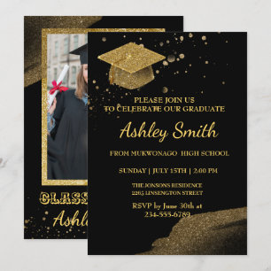 Elegant Chic  Graduation Invitation