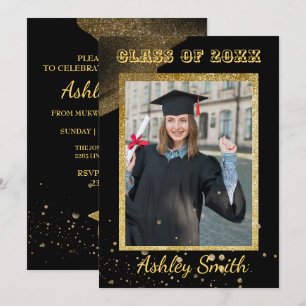 Elegant Chic  Graduation Invitation