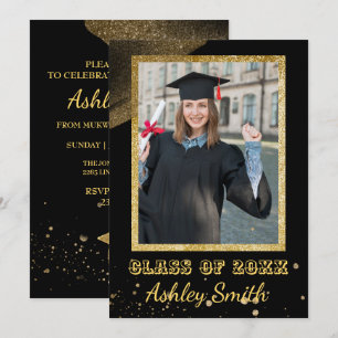 Elegant Chic  Graduation Invitation