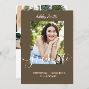 Elegant Chic  Graduation Invitation