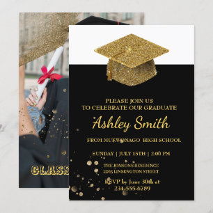 Elegant Chic  Graduation Invitation