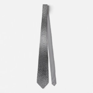 Elegant Chic Grey Metallic Classic Tie
