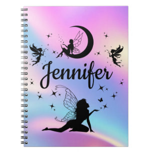 elegant chic holographic fairy girly cute notebook