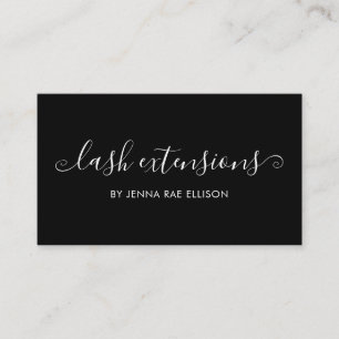 Elegant Chic Lash Aftercare Instruction Card