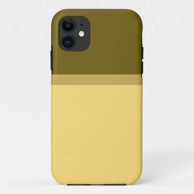 Elegant Chic Light Butter Golden Olive Colour Bloc Case-Mate iPhone Case (Back)