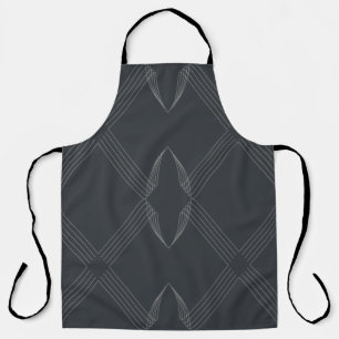 Elegant, chic, luxurious, simple line pattern apron