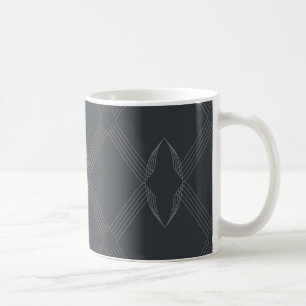 Elegant, chic, luxurious, simple line pattern coffee mug