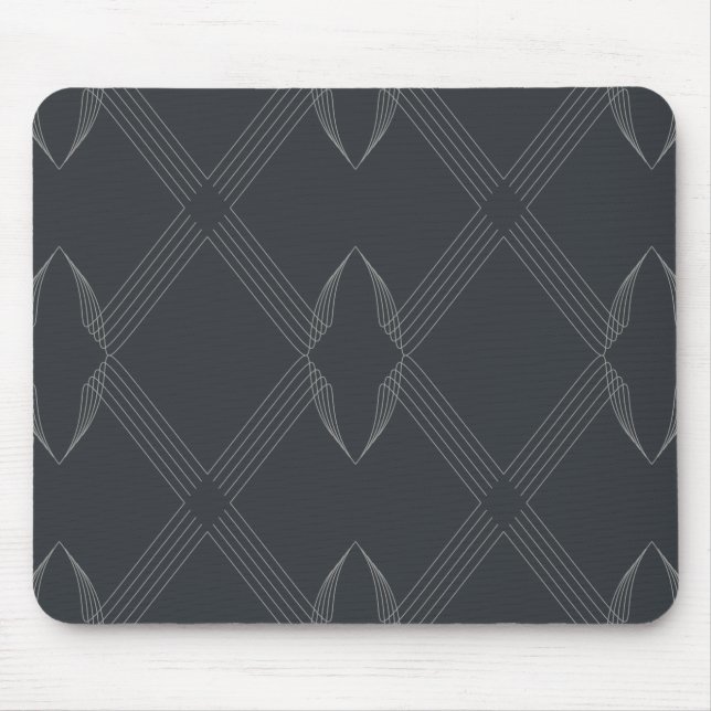 Elegant, chic, luxurious, simple line pattern mouse mat (Front)