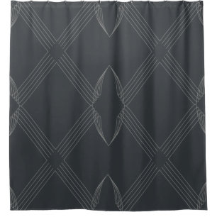 Elegant, chic, luxurious, simple line pattern shower curtain