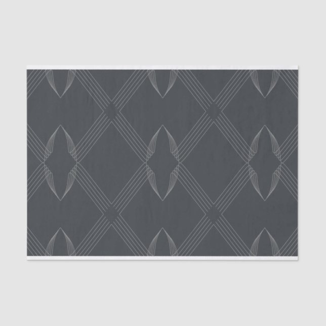 Elegant, chic, luxurious, simple line pattern tissue paper (Front)