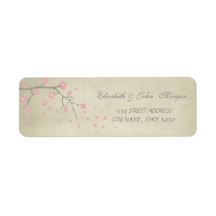 Elegant  Chic Luxury - Cherry Tree Address Label