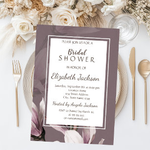 Elegant Chic Magnolia Bridal Shower Invitation