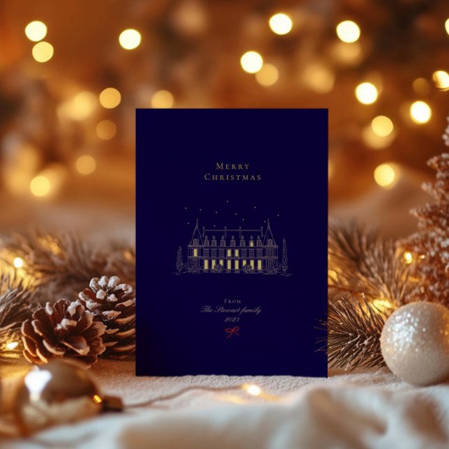 Elegant Chic Minimalist Christmas Holiday Card (Elegant Chic Minimalist Christmas Holiday Card)