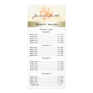 Elegant chic modern luxury rose glittery menu card