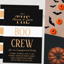 Elegant Chic Modern Striped Fall Engagement Party